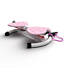 Фитнес платформа DFC "Twister Bow" розовая с эспандерами